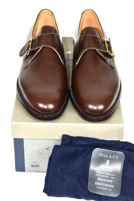 Men’s Brooks Brothers monk strap brown shoes new never worn Men main image 2
