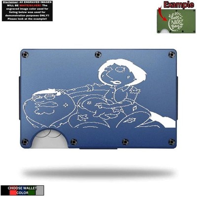 Custom PETER AND LOUIS GRIFFIN Laser Engraved Wallet - Pick A Wallet Color
