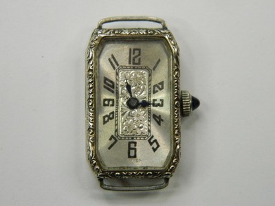 FINE VINTAGE 1920's SWISS GENERAL ART DECO 14K WRGP LADIES 16J WATCH - RUNS WEAK