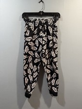 Youth Nike Sweatpants Size Small Black / White Nike Print All Over