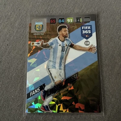 Panini FIFA 365 2018 Soccer Argentina No. 338 Lionel Messi Fans' Favourite - Bild 1 von 2