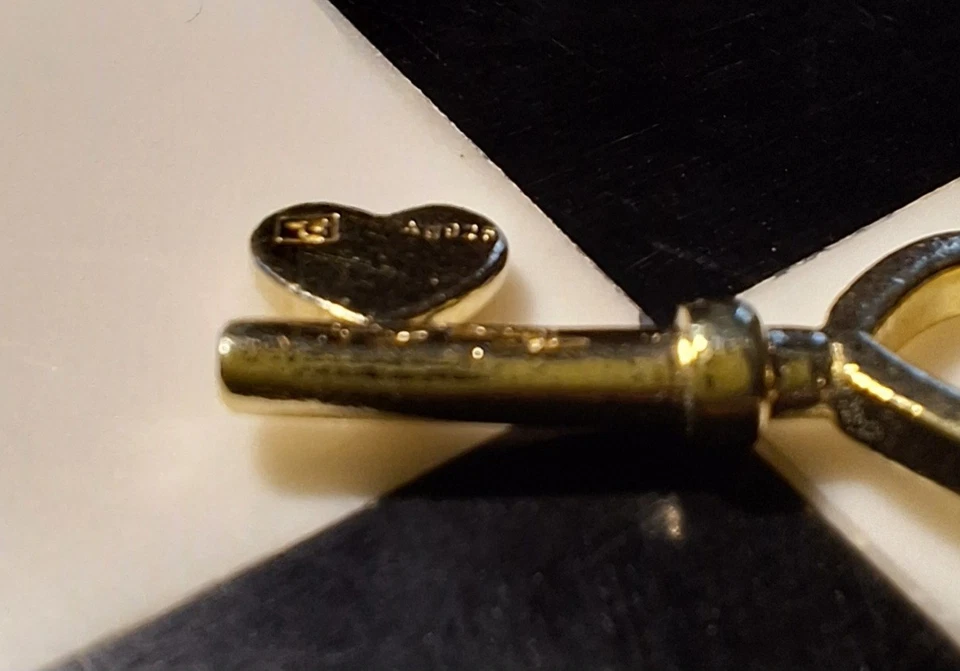 Thomas Sabo Key 🗝️ Love Lock Heart Gold Plated 🔐 House Door Silver Charm - Image 3 of 4