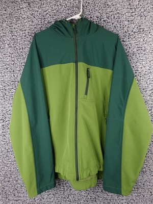 Double Diamond Men's XL Coat Jacket  Zip Pockets Soft Lined Green