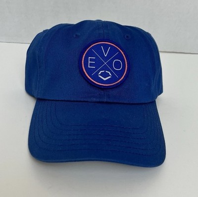 New Evoshield Hat Cap Men's OSFM Blue Adjustable Strap Front Patch