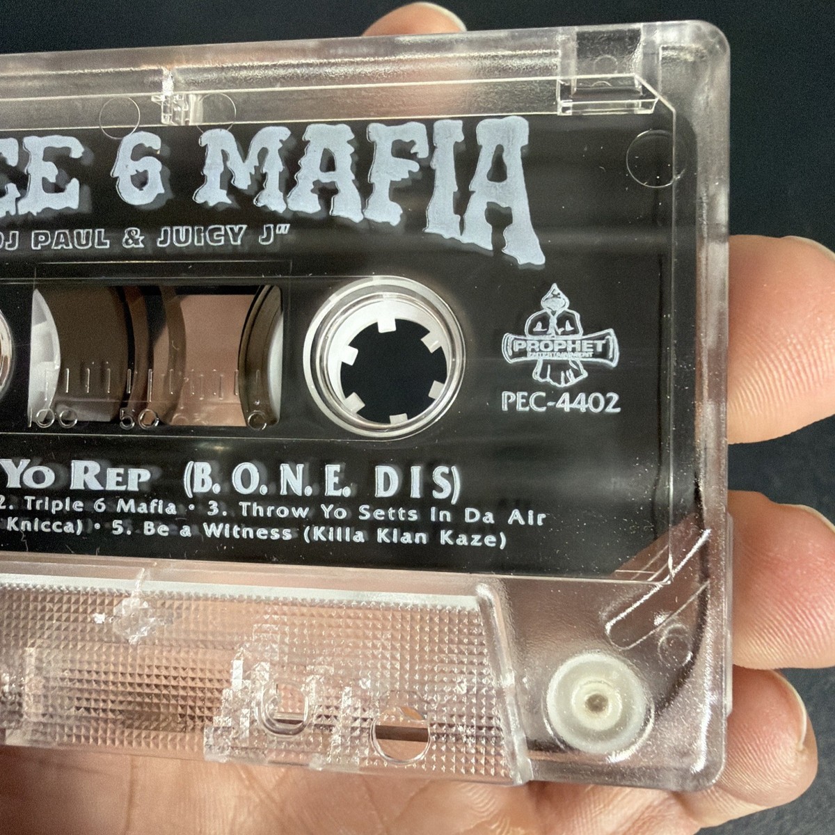 Three 6 Mafia LIVE BY YO REP BONE DIS Cassette Tape RARE OOP 1995