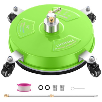 #ad Durable 14quot; Pressure Washer Surface Cleaner Coated Green $97.49