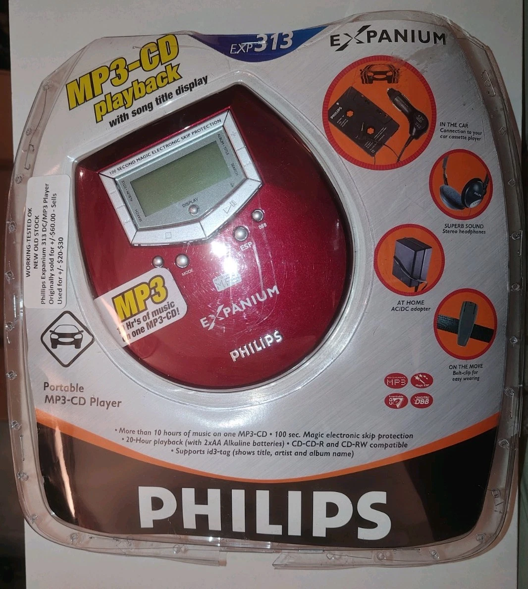 【中古】Portable MP3 CD Player Red 61FrIaRaO6L._AC_UF350,