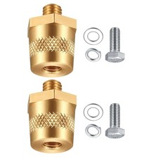 Auto Car Battery Terminal Connectors Kit 2PCS Brass Extenders Post Adapter Set