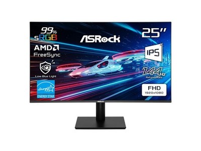 ASRock Phantom Gaming 24 inch (24.5'' actual) Full HD 144Hz IPS with AMD FreeSync
