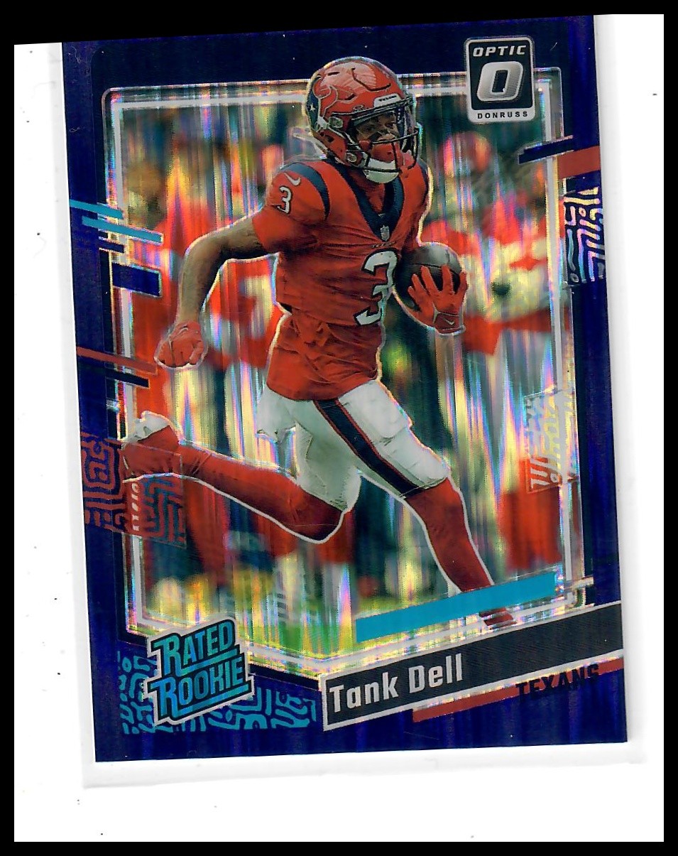 2023 Donruss Optic #245 Tank Dell Blue Scope Houston Texans RC Rookie