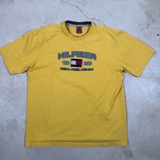 Vintage Tommy Hilfiger Red Label Denim T Shirt Men's Large