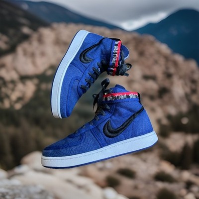Stussy x Nike Vandal High Deep Men s Royal Blue DX5425-400 Size 6.5  Authentic