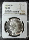 1880-S Morgan Dollar NGC MS64+