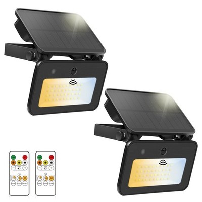 ALUSSO  Solar Lights Outdoor Waterproof IP65 with 3 Modes,1000LM Flood Ligh