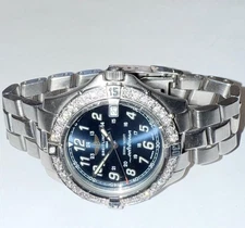 BREITLING MEN'S COLT OCEAN A64050 LAB GROWN DIAMOND QUARTZ WATCH