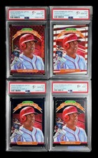 2020 donruss optic #23 juan soto; 4 card JERSEY # set (3) PSA 10 & (1) PSA 9