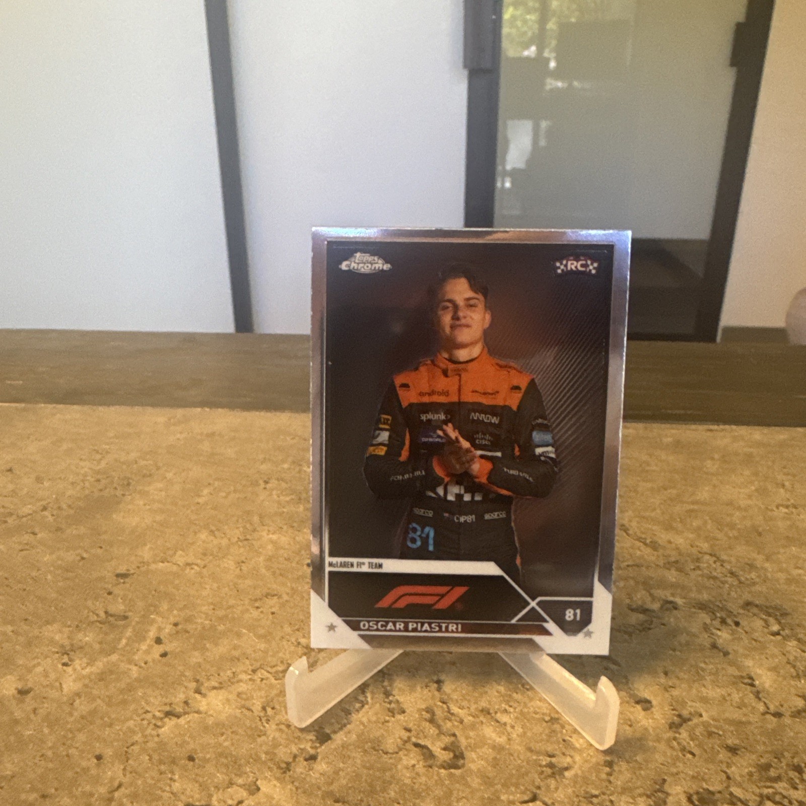 2023 Topps Chrome F1 Driver Oscar Piastri RC McLaren F1 Team #40