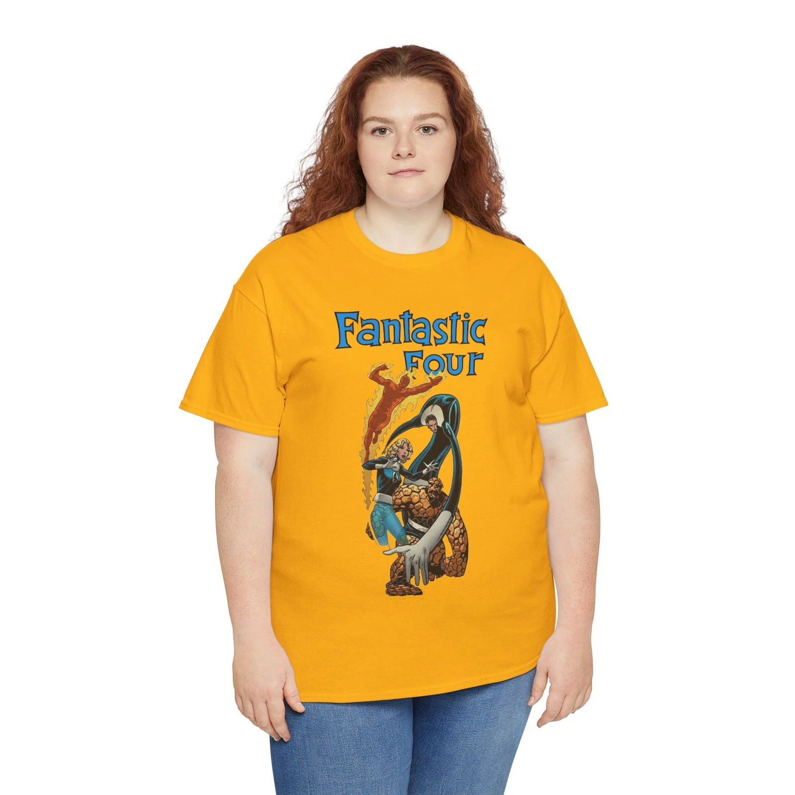 Fantastic Four T-Shirt - John Byrne Art - Thing, Reed Richards - Marvel Comics