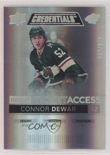 2021 Upper Deck Credentials Debut Ticket Access 512/999 Tier 1 Connor Dewar 16kb