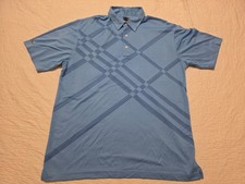 Greg Norman Play Dry Polo Shirt Mens XL Short Sleeve Golf Blue