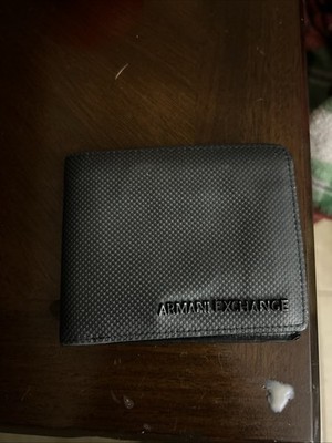 Armani Exchange Black Leather Wallet