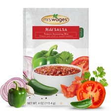 Mrs. Wages Mild Salsa tomato seasoning Mix 4 oz Packet VALUE PACK of 12