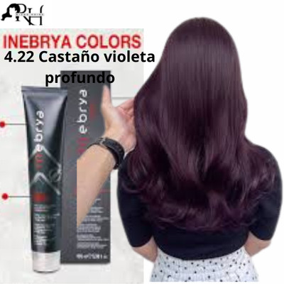Tinte Inebrya Color hair dye 100ml 4.22 Castaño violeta profundo