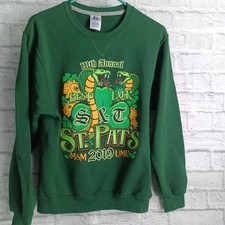 Russell Athletic Missouri S&T St Patricks Day 2019 Snake Sweatshirt Green Small