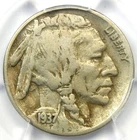 1937-D 3 Legs Buffalo Nickel 5C - PCGS Fine Details - Rare Three Legged Variety!