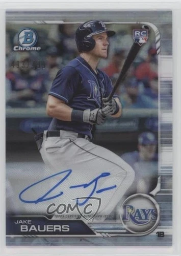 2019 Bowman Chrome Rookie Refractor 493/499 Jake Bauers #CRA-JB Auto RC 5j0