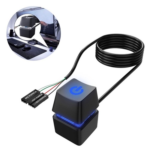 Compact Computer Desktop External Power Button Cable Computer Desktop Switchs - Afbeelding 2 van 8