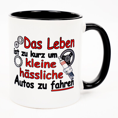 Leben zu kurz kleine Autos Tasse Kfz Mechaniker Mechatroniker Zubehör Geschenk