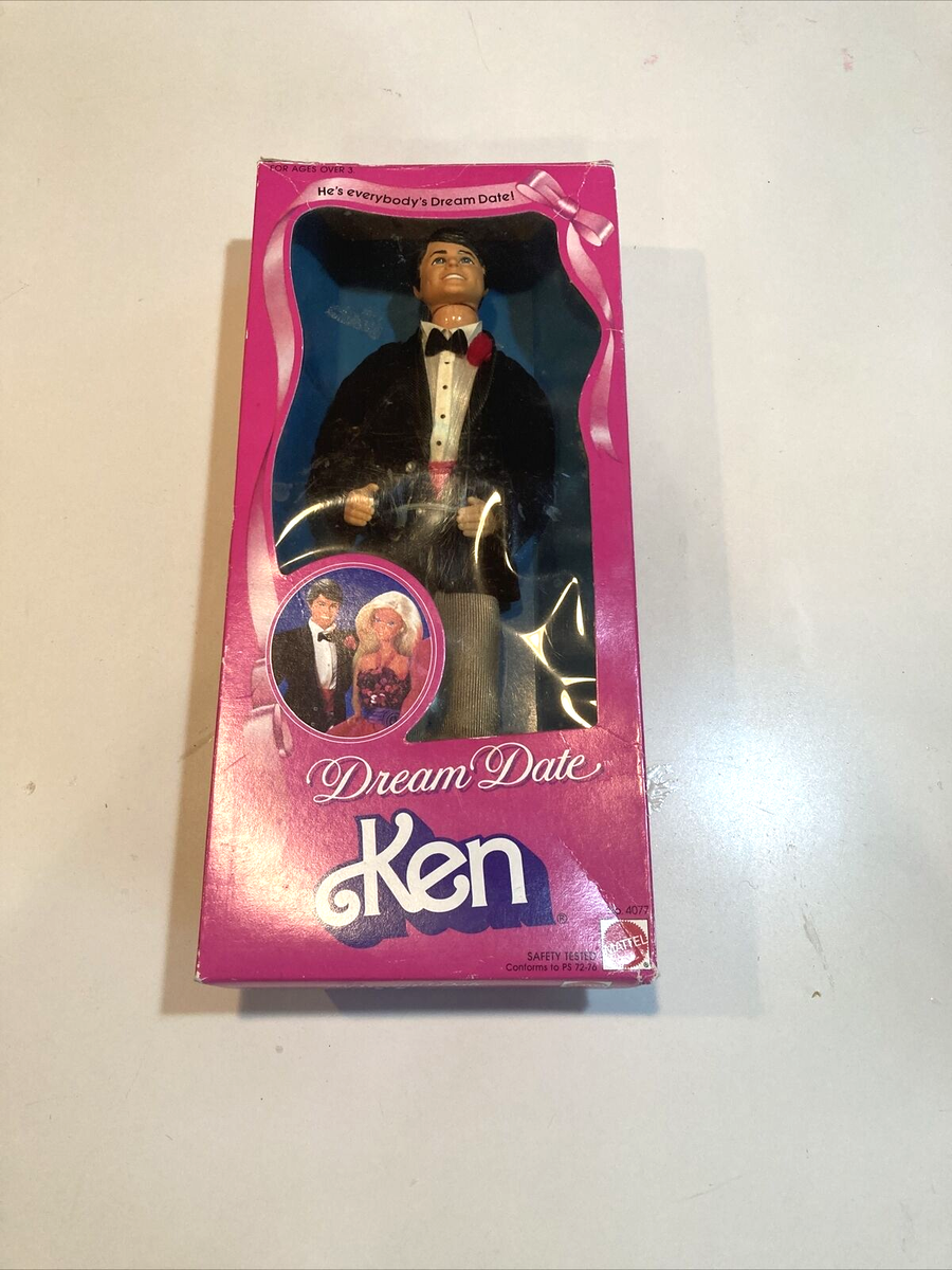 1982 Vintage Barbie Dream Date Ken Doll No 4077 Mattel - Mint In