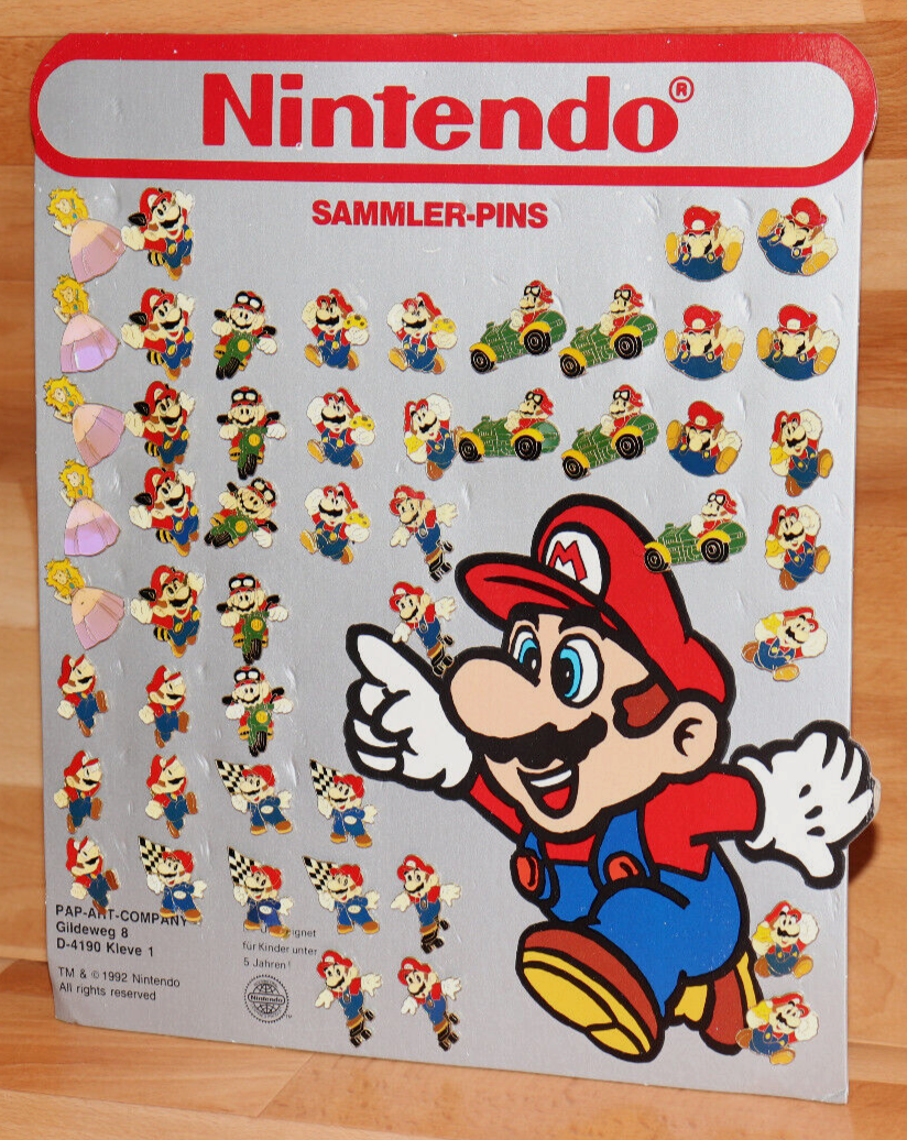 マリオの置物 1992 Vintage Nintendo Super Mario Bros. Land World Counter Display