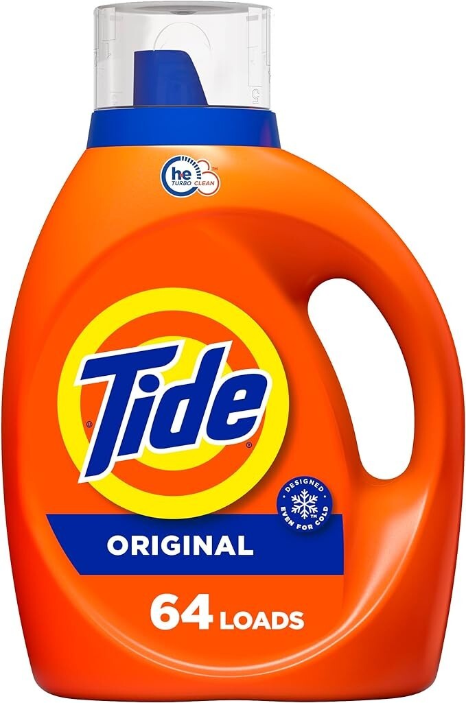 Tide Liquid Laundry Detergent, Original, 64 Loads, 84 Fl Oz, HE
