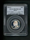 1994-S Silver US Quarter 25c .25 PCGS PR69 DCAM Proof Deep Cameo Gem