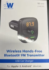 Just Wireless FM Transmitter USB Car Charger Bluetooth