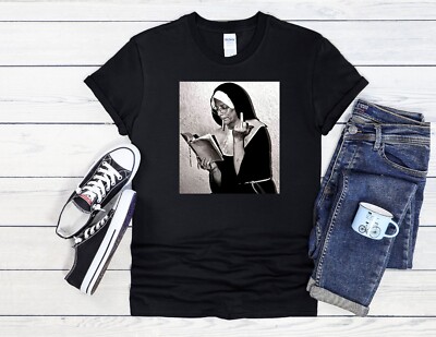 Mittelfinger Nonne Rauchen Gras Männer Frauen Unisex Hoodie Baseball T-Shirt Top 1330
