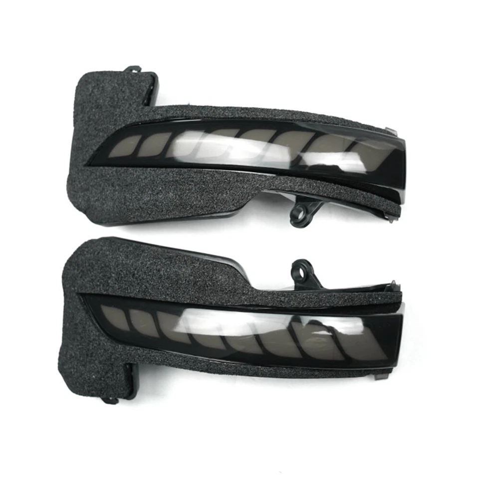 For Toyota Hilux Fortuner 2016-2024 2x Black LED Wing Mirror Turn Signal Lights — 第 2/3 张图片