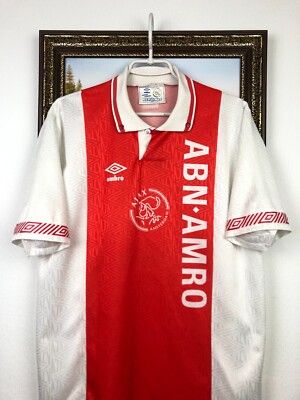 Ajax Home football shirt 1991 Umbro Soccer Jersey Mens Trikot Rare
