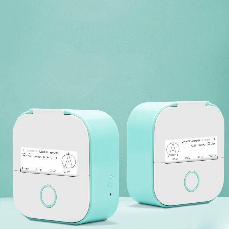 Mini Portable Thermal Label Printer for Home Photos and Student Study Notes