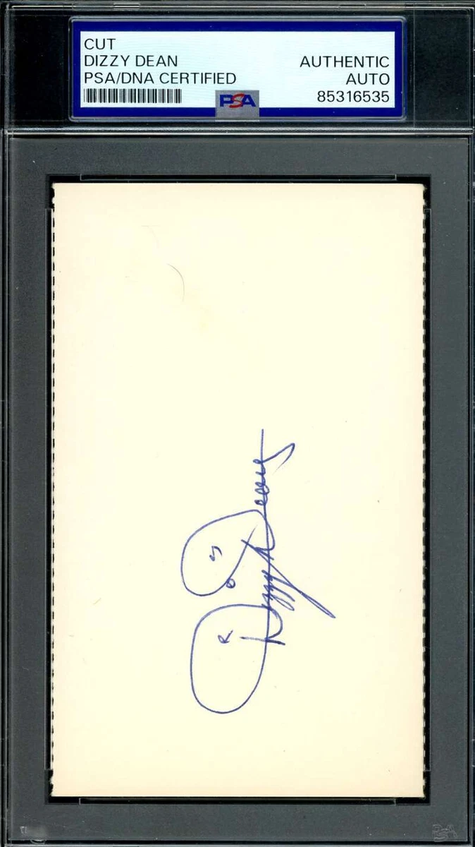 Dizzy Dean Autograph Index Cards products for sale | eBay
