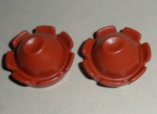 14252, 2x Hut, Mütze, Mittelalterhut, rotbraun