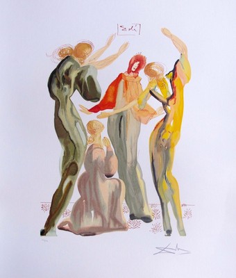 Salvador Dali THE DANCE Signed Numbered Lithograph Art | eBay