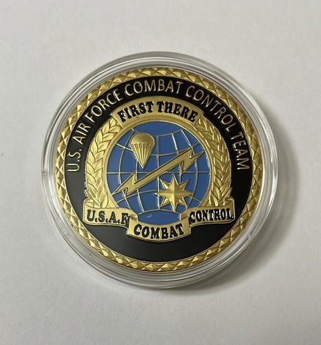 COMBAT CONTROL Challenge Coin United States AIR FORCE USAF Wing Fast Ship - Picture 3 of 4