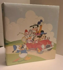 1989 Disney Mickey Mouse & Walt Disney Characters Vintage Album by Holson NEW