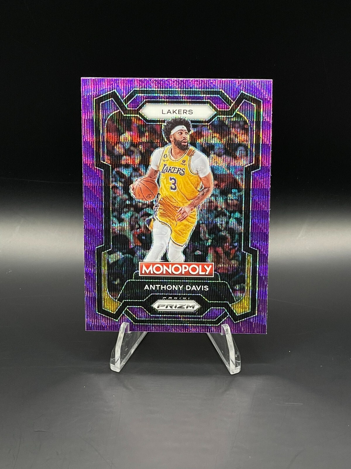 2023 Panini Prizm Monopoly - ANTHONY DAVIS #41 - Purple Wave Lakers
