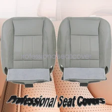 Driver & Passenger Bottom Leather Seat Cover Fits 06-09 Dodge Ram 1500 2500 3500