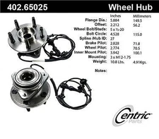 # 402.65025e Centric Parts Axle Bearing and Hub Assembly