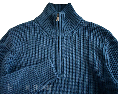$ 288🆕TODD SNYDER 100 % MERINOWOLLE gerippter HALBER REISSVERSCHLUSS Herren Pullover Sweater S/Small - Bild 7 von 15